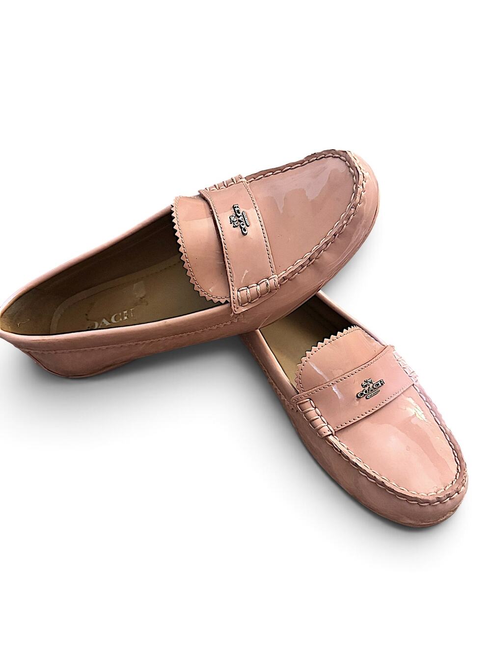 Coach Odette Patent Leather Driving Loafers | Blush Pink | Women’s 9.5B